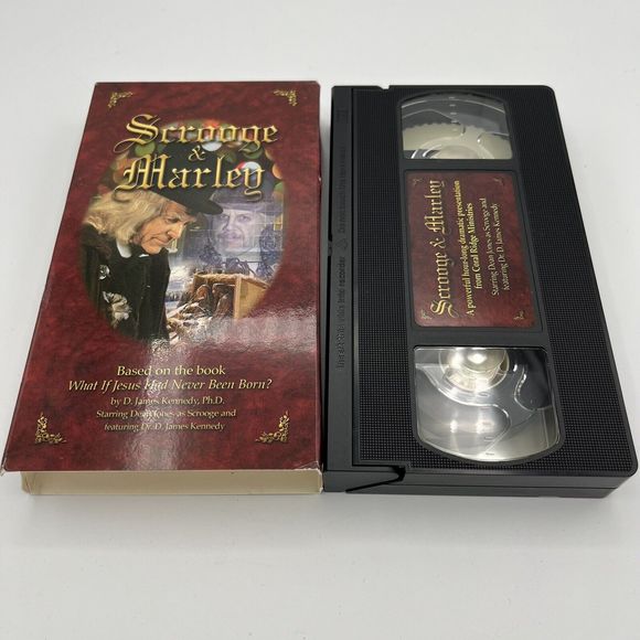 Scrooge & Marley VHS Coral Ridge Ministries Dean Jones Dr D James Kennedy LNCond - Picture 7 of 7